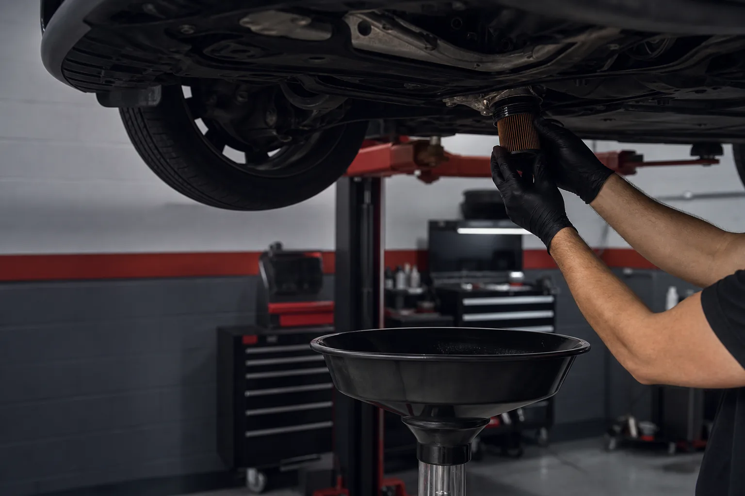 Routine vehicle maintenance performed by Dennis Auto Repair in Worcester, Massachusetts